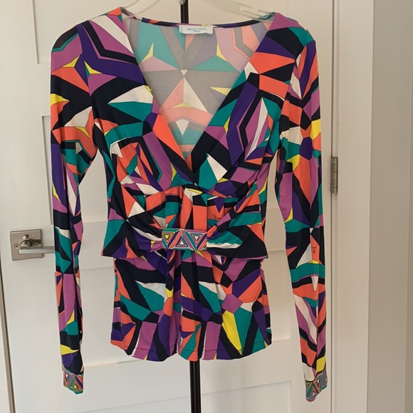 Emilio Pucci multi colored blouse top. Size XS - Picture 4 of 8